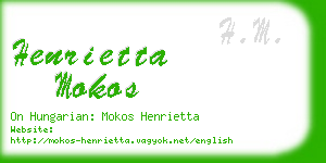 henrietta mokos business card